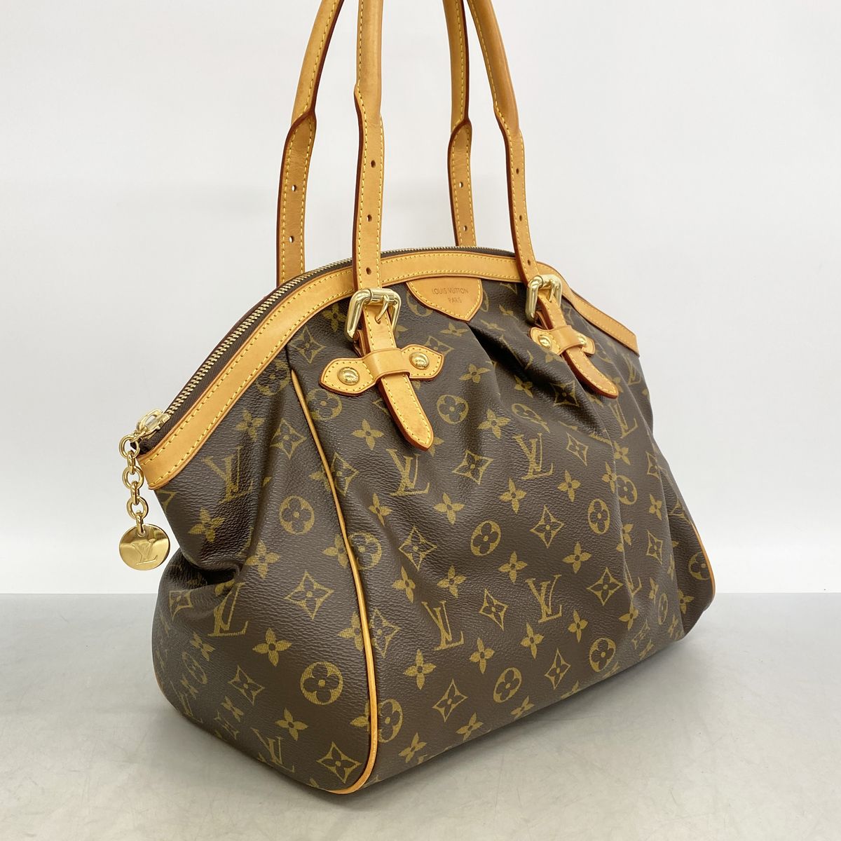 Louis Vuitton Handle Monogram Tivoli GM Brown Handbag — view 2