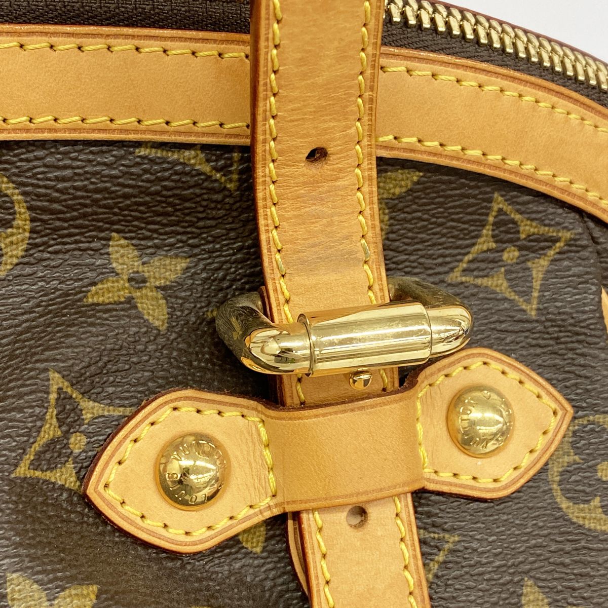 Louis Vuitton Handle Monogram Tivoli GM Brown Handbag — view 8