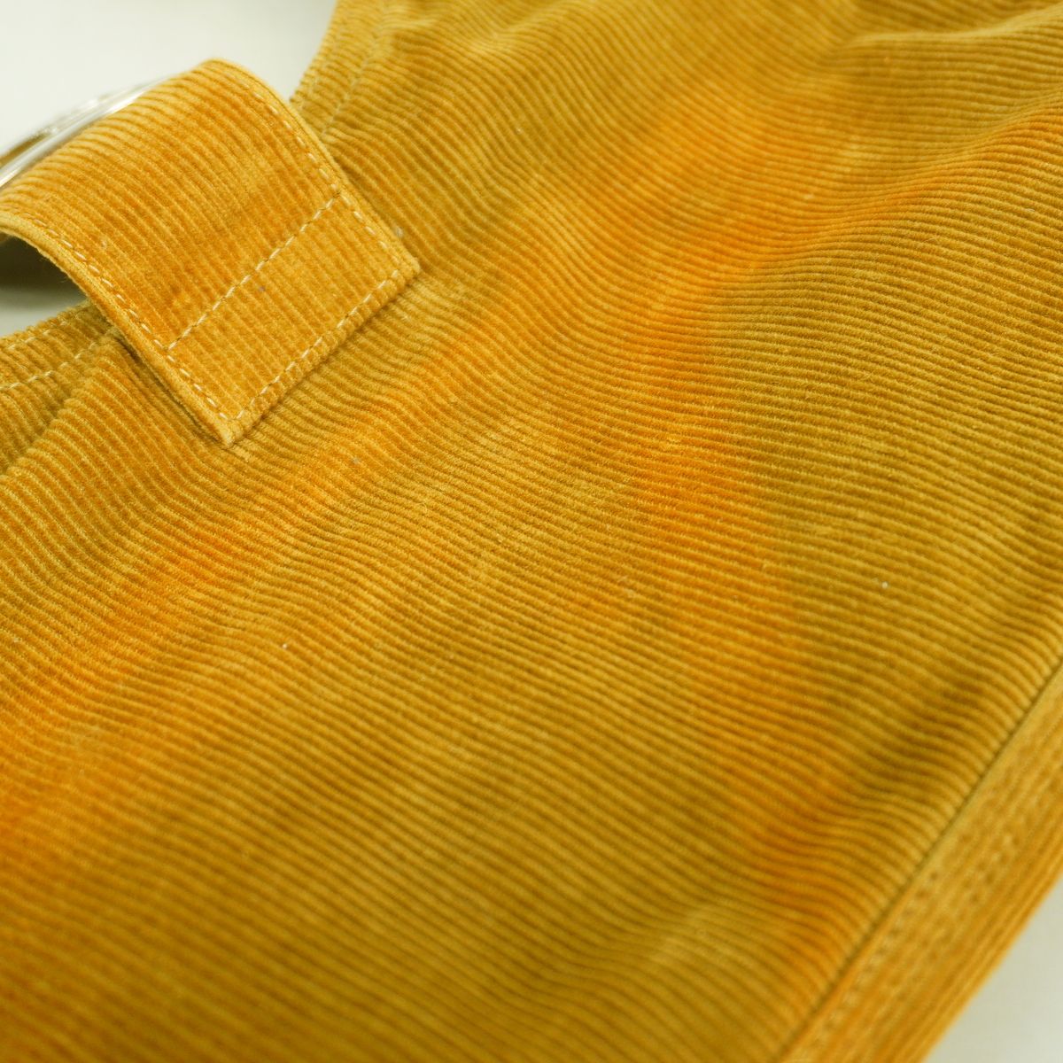 Fendi Handle Zucca Mamma Bucket Corduroy Ocher Silver — view 6