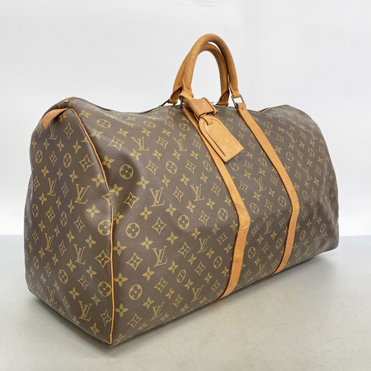 Louis Vuitton Boston Bag Monogram Keepall 60 Brown — view 2
