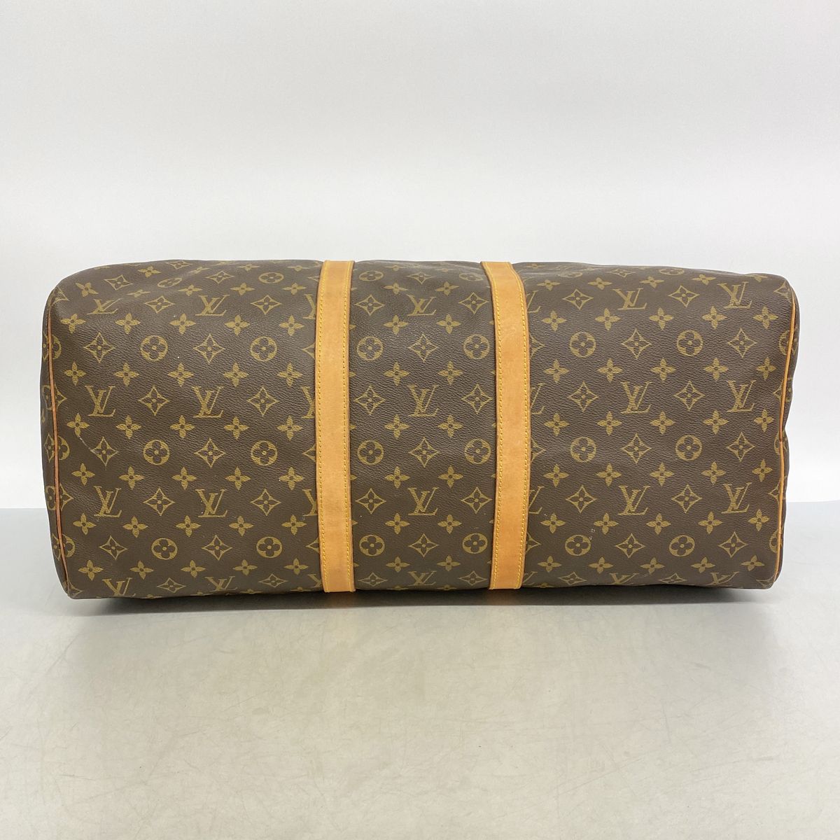 Louis Vuitton Boston Bag Monogram Keepall 55 Brown — view 3