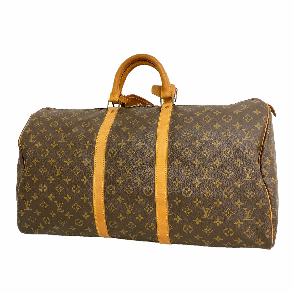 Louis Vuitton Boston Bag Monogram Keepall 55 Brown