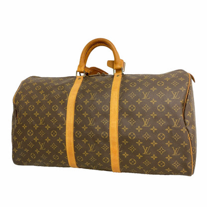 Louis Vuitton Boston Bag Monogram Keepall 55 Brown