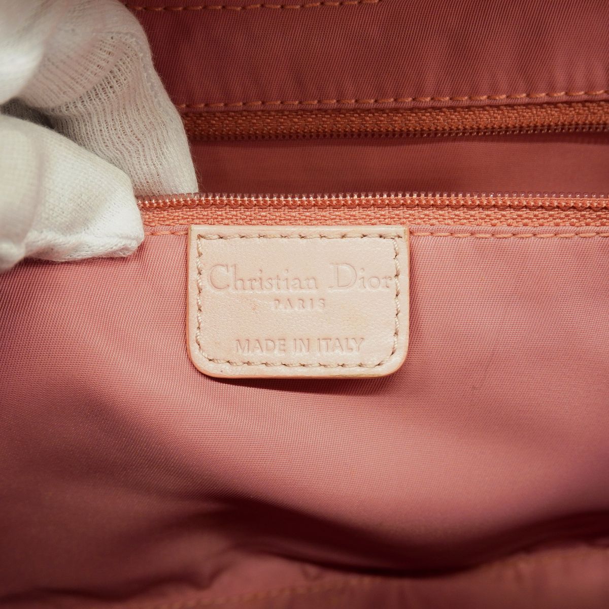 Dior Handle Trotter Pink Silver Handbag — view 5