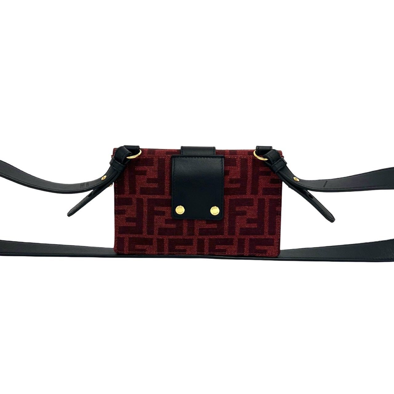 Fendi Marsupio Bucket Zucca FF Logo Pattern Canvas Leather Shoulder Bag — view 3