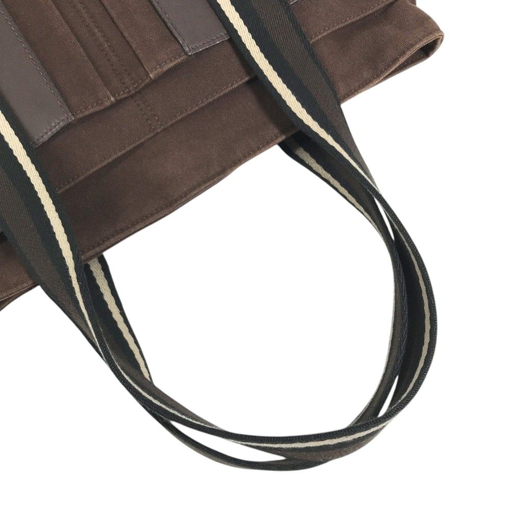 Hermes Shoulder Bag Trocahoriental MM Canvas Brown — view 5
