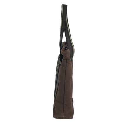 Hermes Shoulder Bag Trocahoriental MM Canvas Brown — view 3