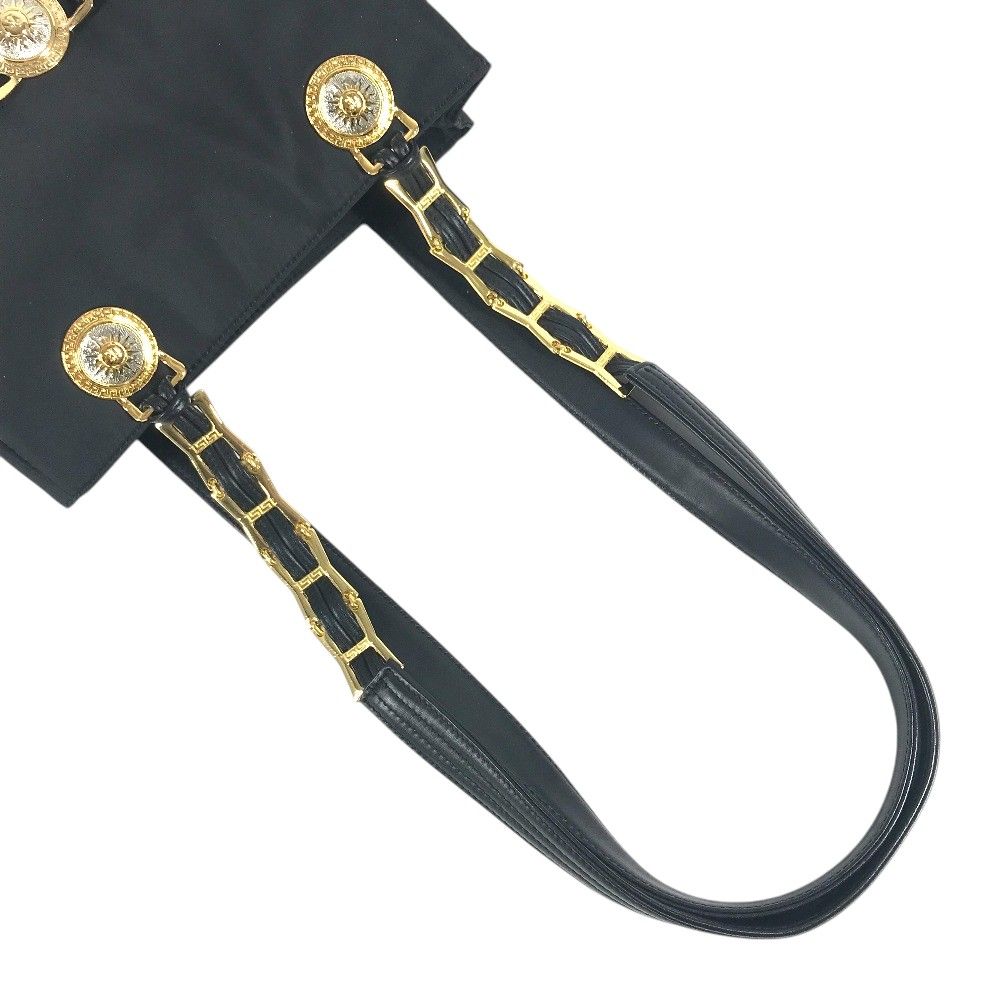 Versace Shoulder Bag Medusa Logo Nylon Black — view 6