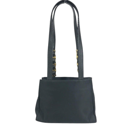 Versace Shoulder Bag Medusa Logo Nylon Black
