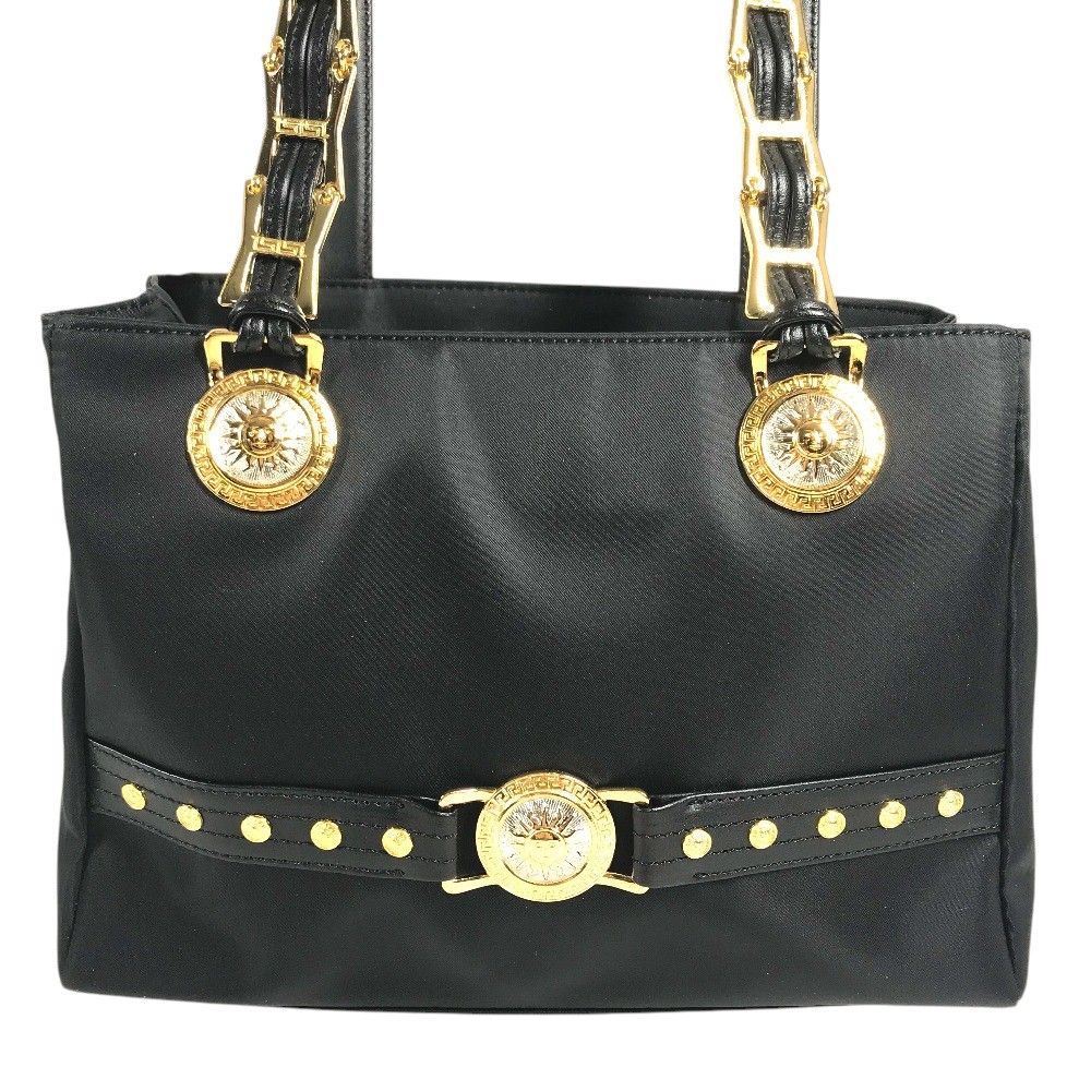 Versace Shoulder Bag Medusa Logo Nylon Black — view 5