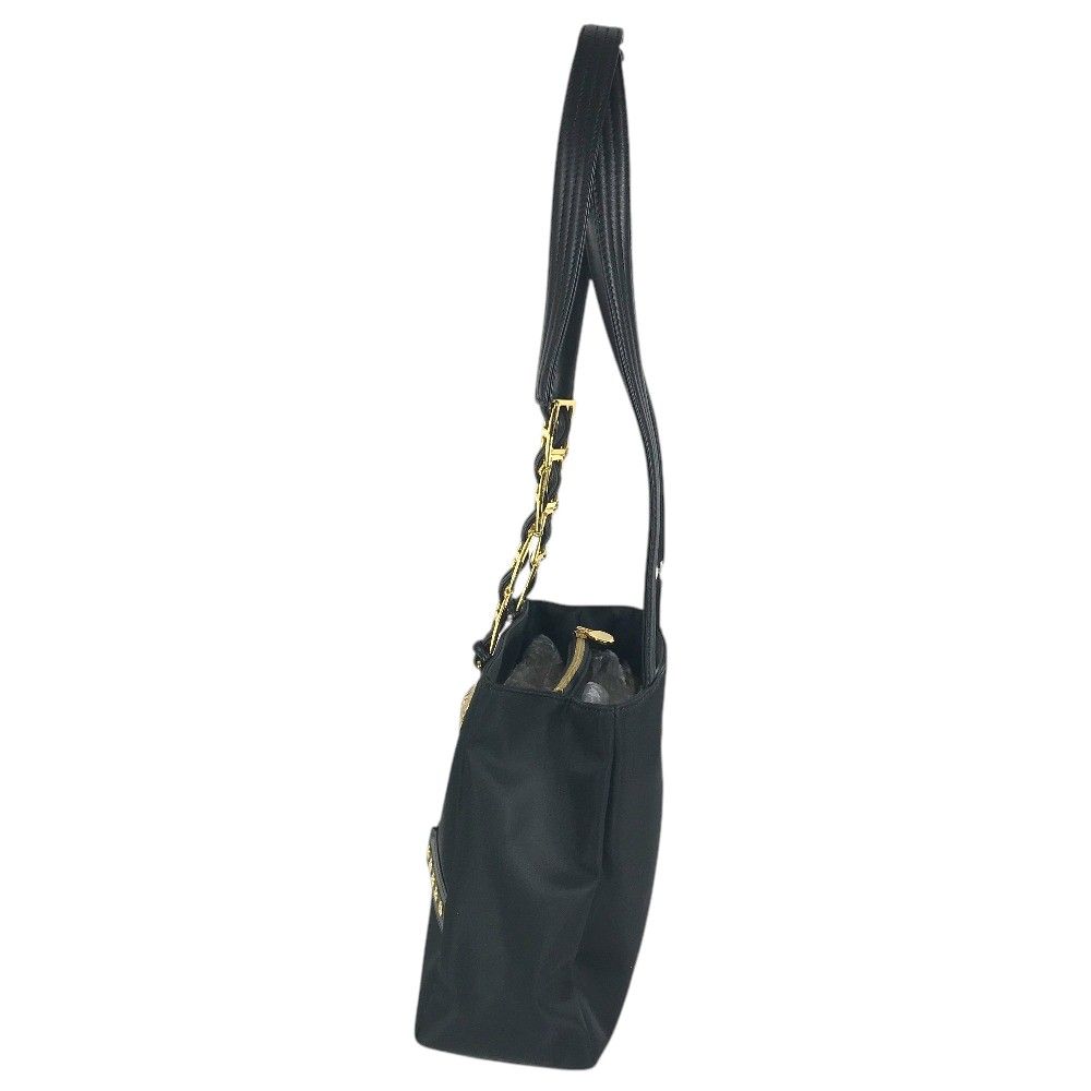 Versace Shoulder Bag Medusa Logo Nylon Black — view 3