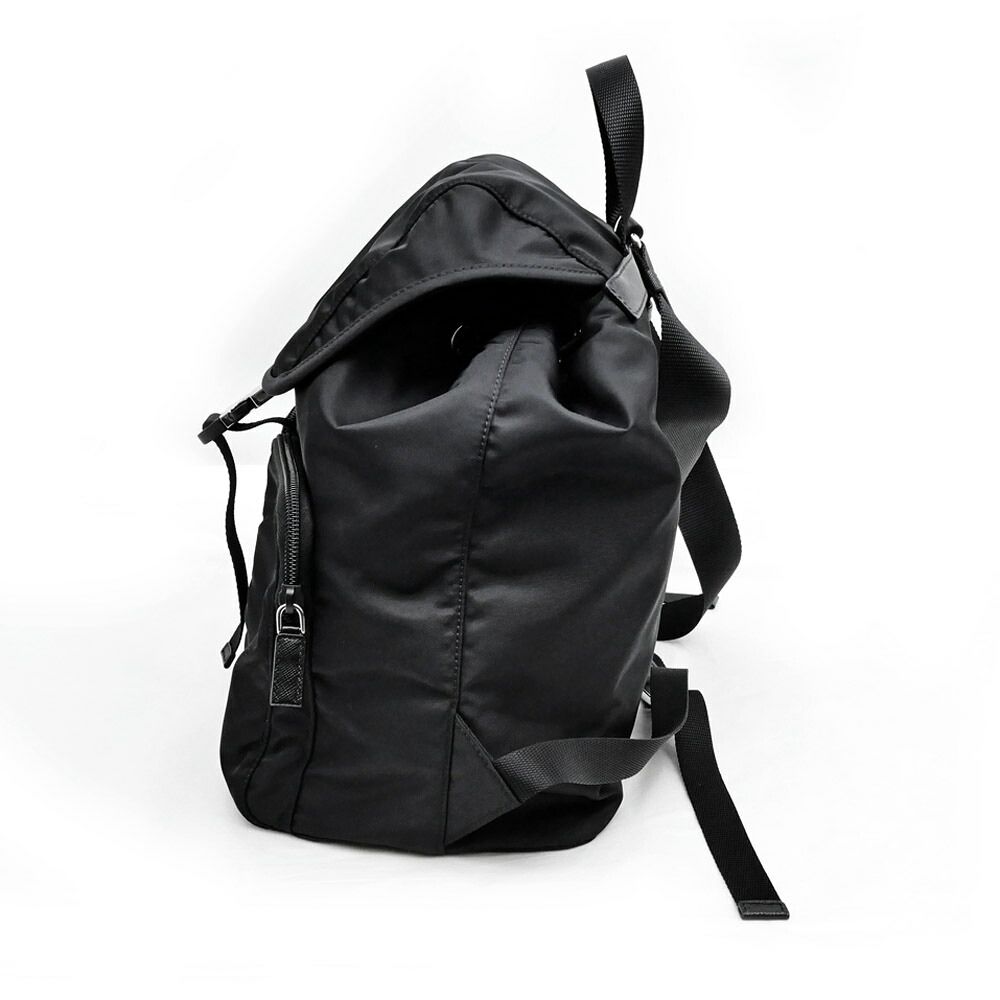 Prada Backpack Black Silver Nylon — view 4