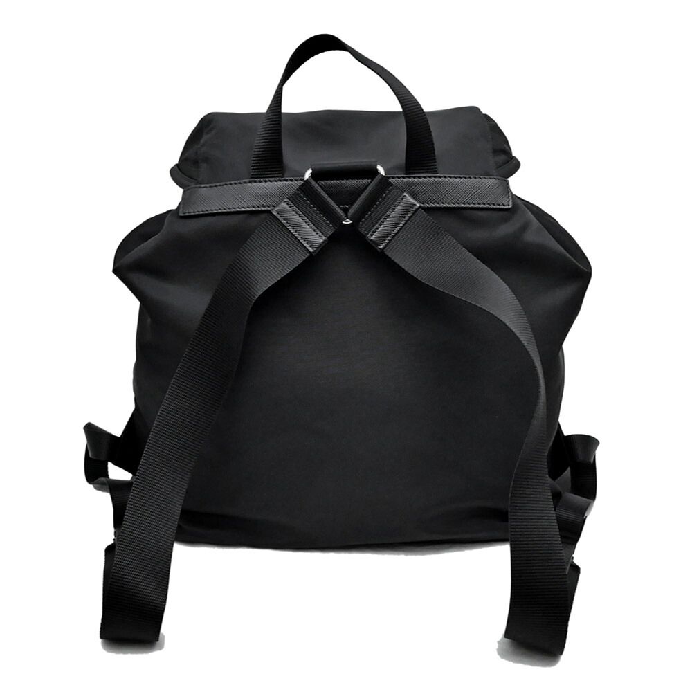 Prada Backpack Black Silver Nylon — view 2