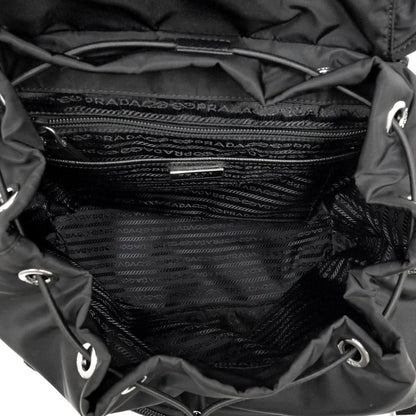 Prada Backpack Black Silver Nylon — view 7