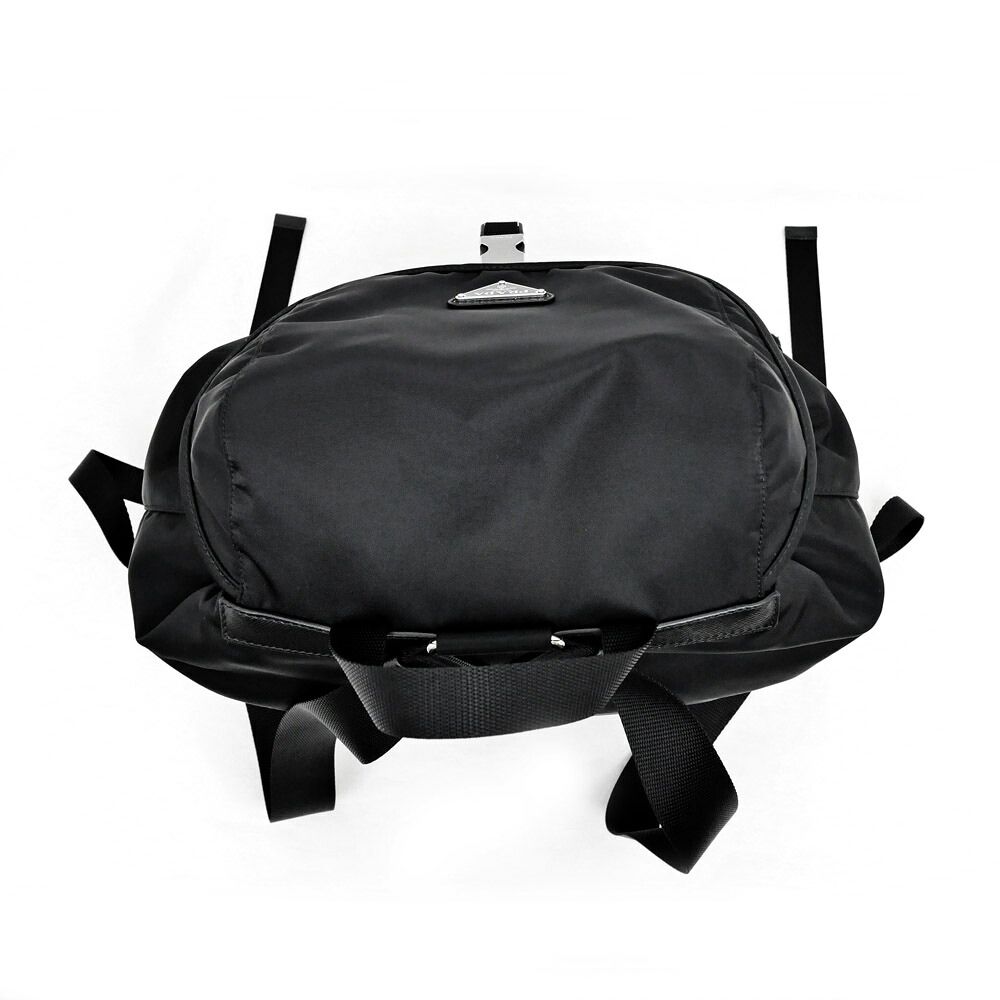 Prada Backpack Black Silver Nylon — view 5