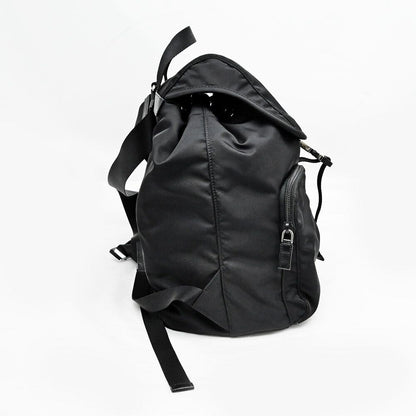 Prada Backpack Black Silver Nylon — view 3