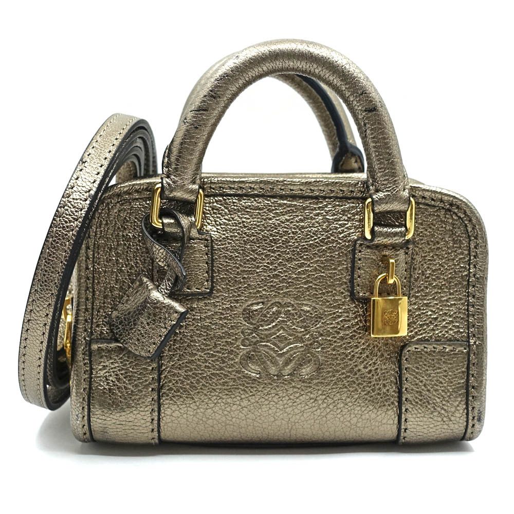 Loewe Amazona Micro Mini Shoulder Bag Gold Strap