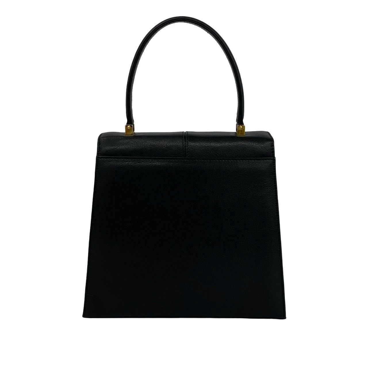 Saint Laurent Vintage YSL Logo Leather Handle Mini Tote Bag Black — view 3