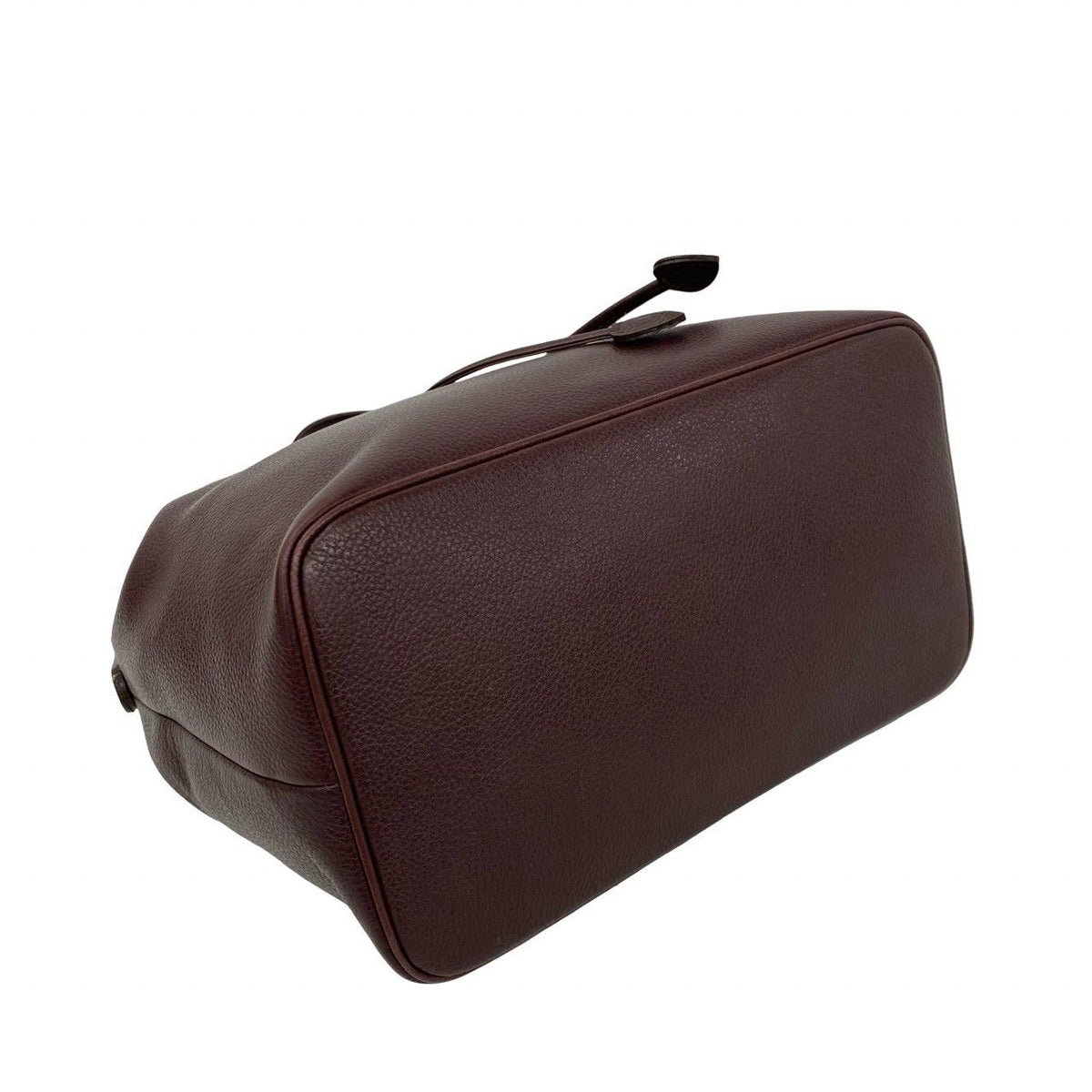 Saint Laurent Vintage YSL Logo Leather 2-Way Shoulder Bag Handle Brown — view 7