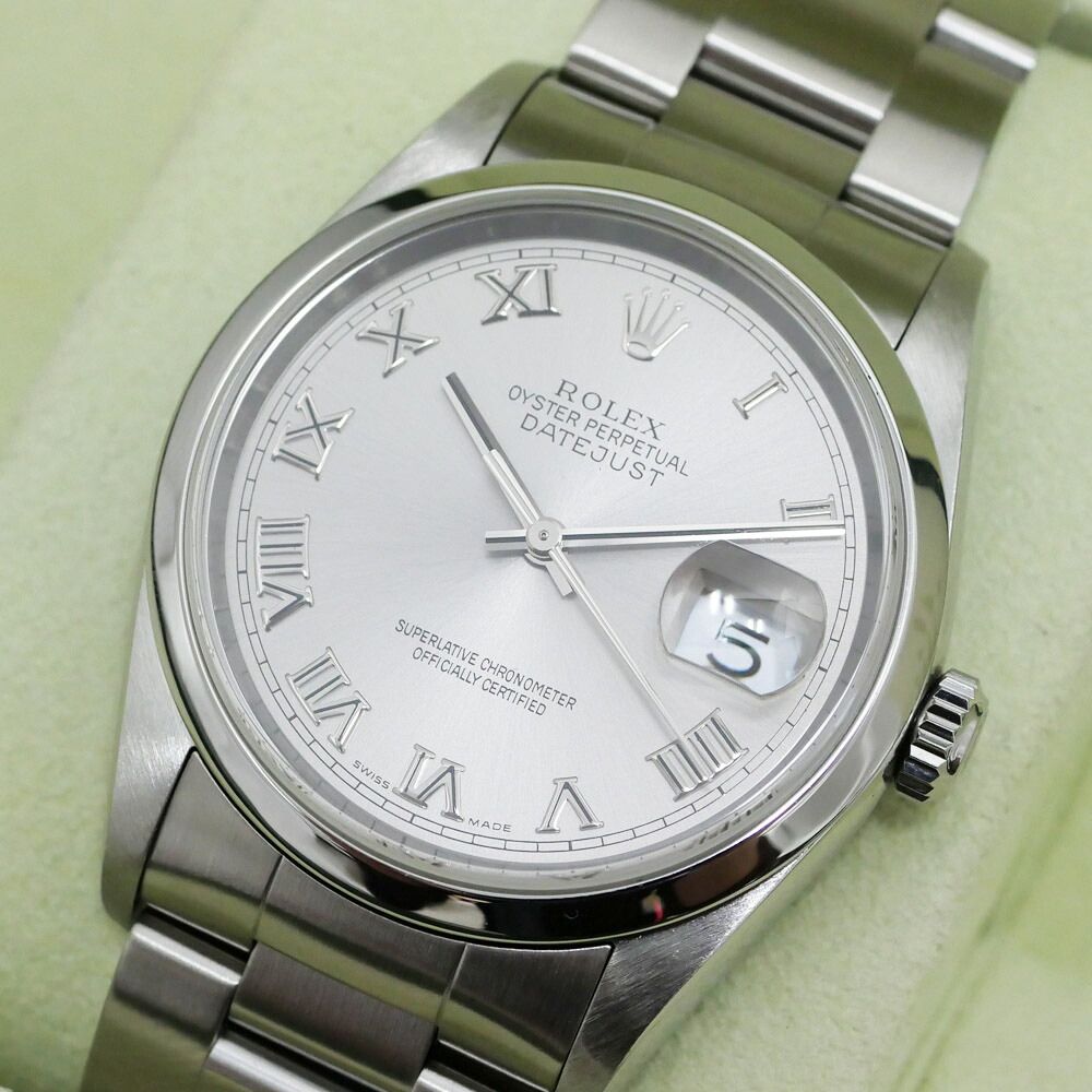Rolex Datejust Gray Rome D No Overseas Watch SS — view 8