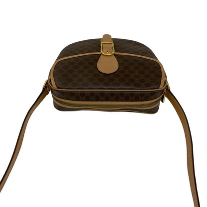 Celine Vintage Macadam Blason Pattern Triomphe Leather Shoulder Bag Pochette — view 4