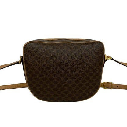 Celine Vintage Macadam Blason Pattern Triomphe Leather Shoulder Bag Pochette — view 3