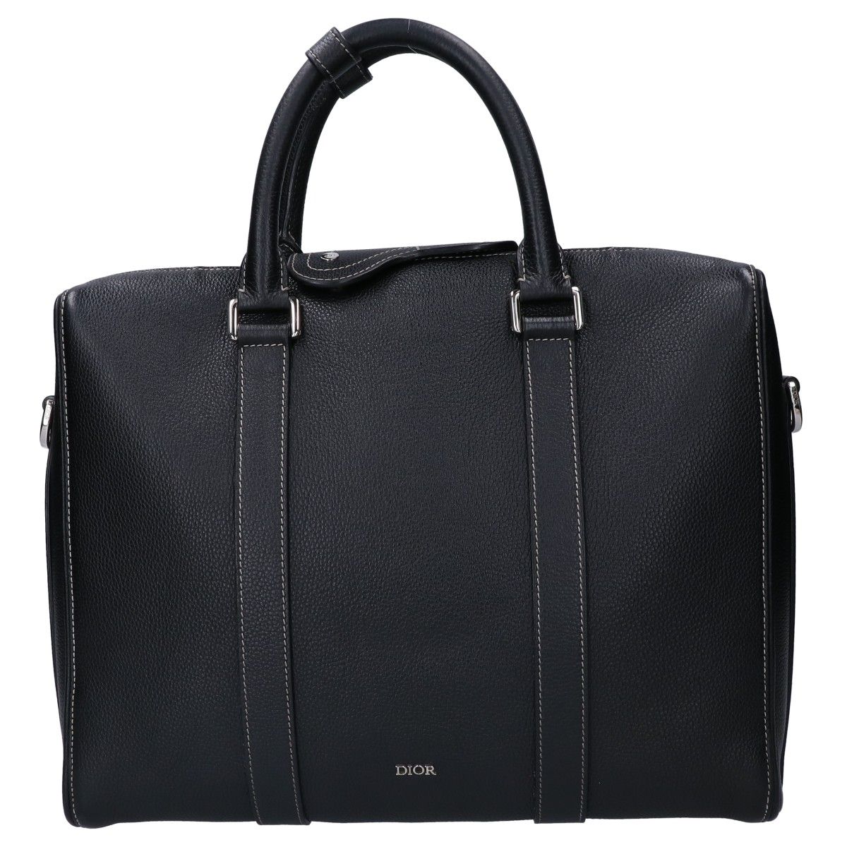 Dior Black Leather Lango Briefcase