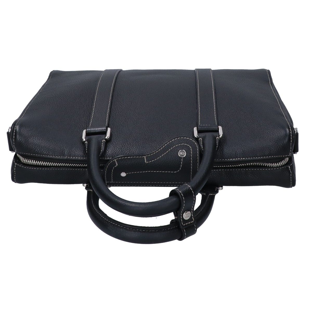 Dior Black Leather Lango Briefcase — view 5