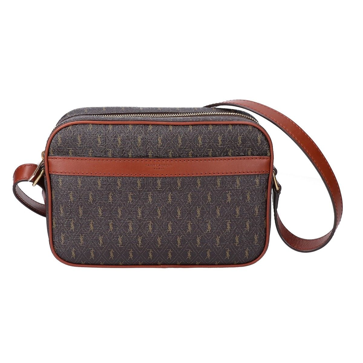 Saint Laurent Paris New Monogram Smooth Calfskin Camera Bag