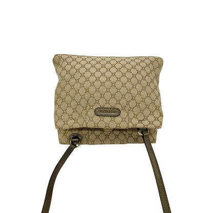Celine Macadam Blason Pattern Triomphe Canvas Leather Shoulder Bag Pochette — view 4
