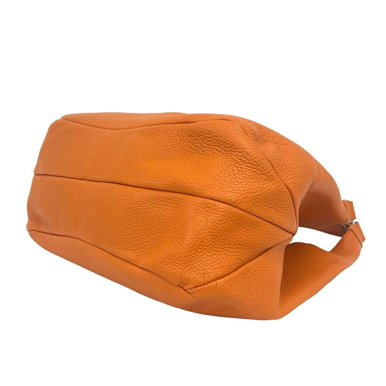 Bottega Veneta Leather Shoulder Bag Handle Tote Orange — view 8