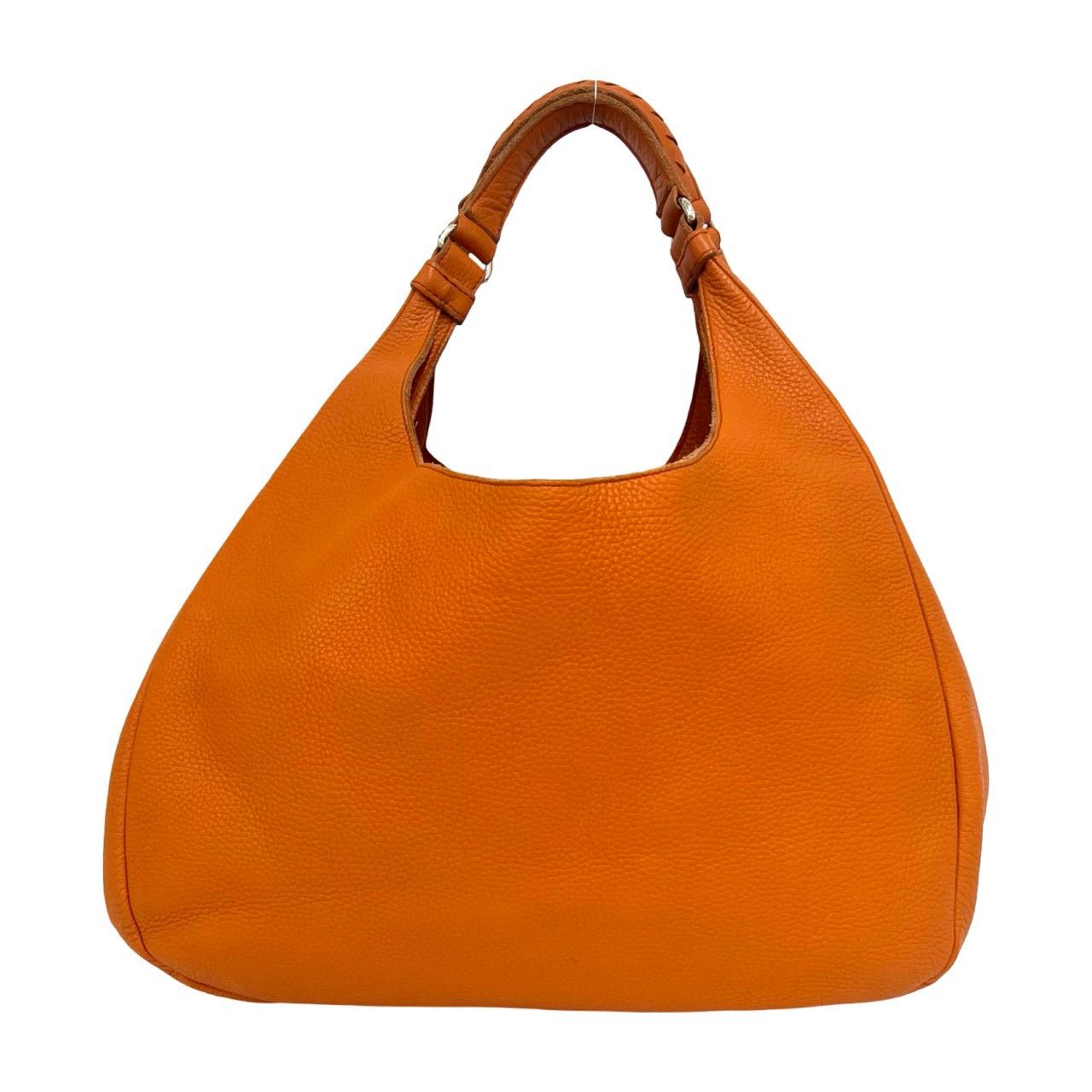 Bottega Veneta Leather Shoulder Bag Handle Tote Orange — view 3