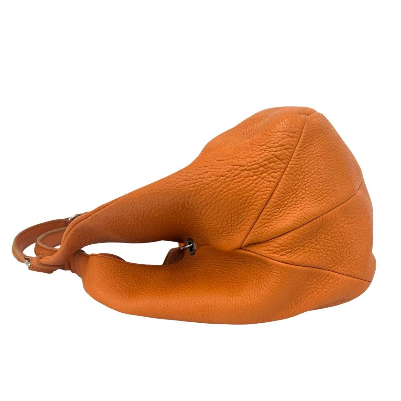 Bottega Veneta Leather Shoulder Bag Handle Tote Orange — view 5
