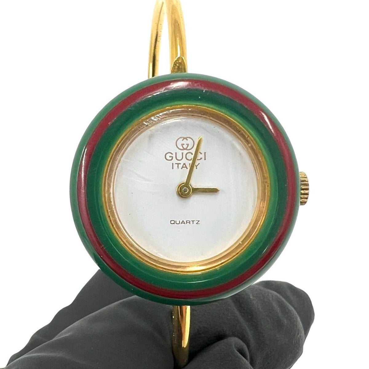Gucci Vintage Change Bezel Sherry Line Quartz Watch Wrist Gold — view 4