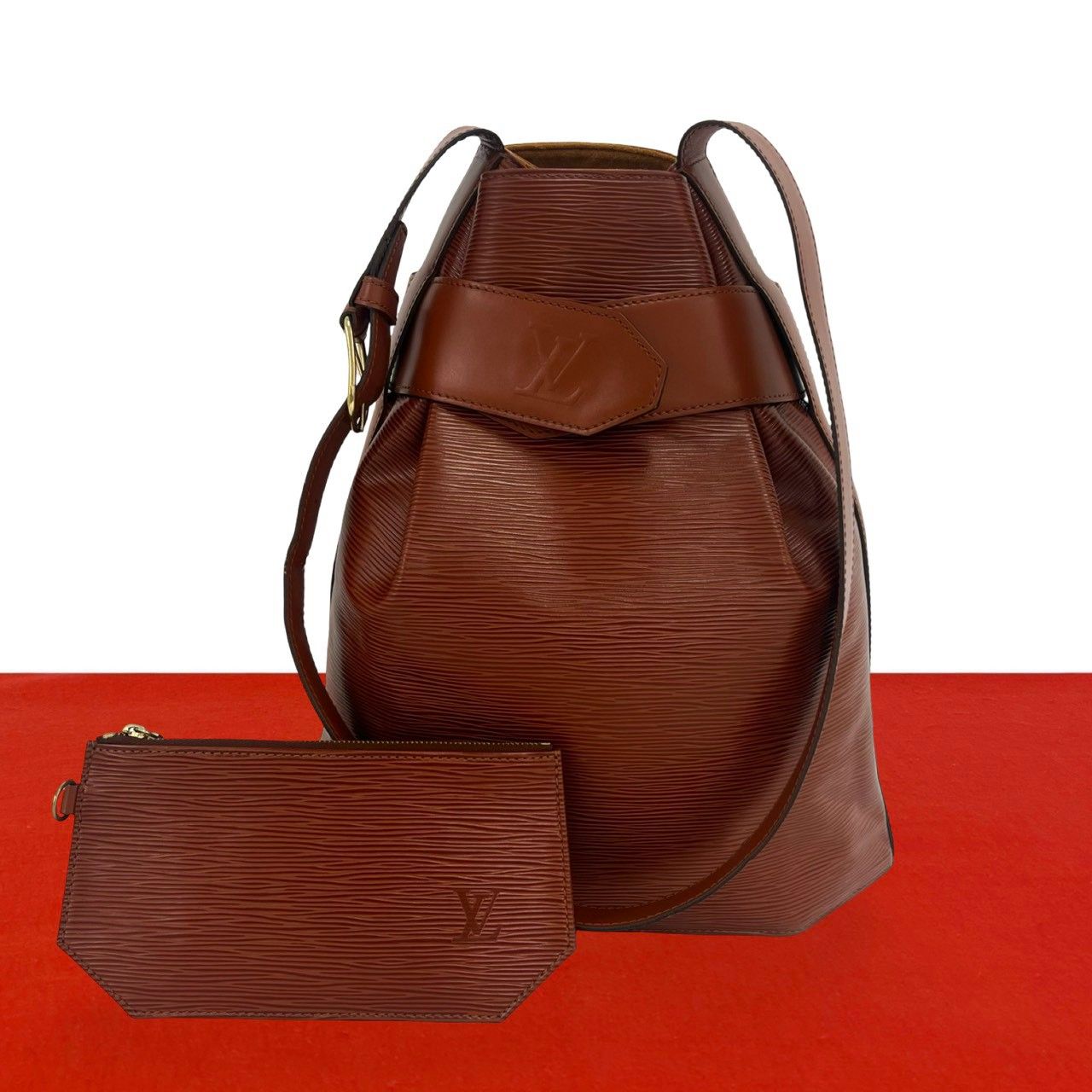 Louis Vuitton Vintage Sac Depaul GM Epi Leather Drawstring Shoulder Bag Kenya