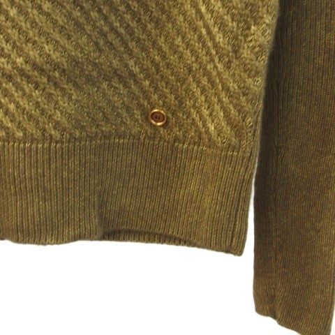 Louis Vuitton Cashmere Silk Knit Pullover Brown Top Sweater XS — view 4
