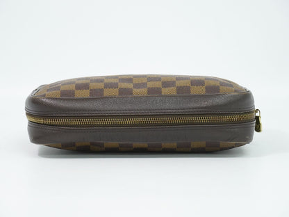 Louis Vuitton LV Trousse Toilet Damier Ebene Pouch Makeup Brown — view 5