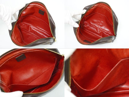 Louis Vuitton LV Trousse Toilet Damier Ebene Pouch Makeup Brown — view 8