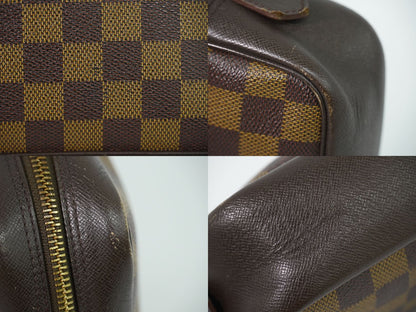 Louis Vuitton LV Trousse Toilet Damier Ebene Pouch Makeup Brown — view 7