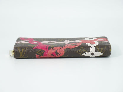 Louis Vuitton LV Zippy Wallet Monogram Bay Zip Around Brown Pink — view 3