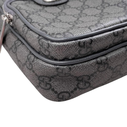Gucci Belt Bag GG Supreme Double Logo Gray Silver — view 4