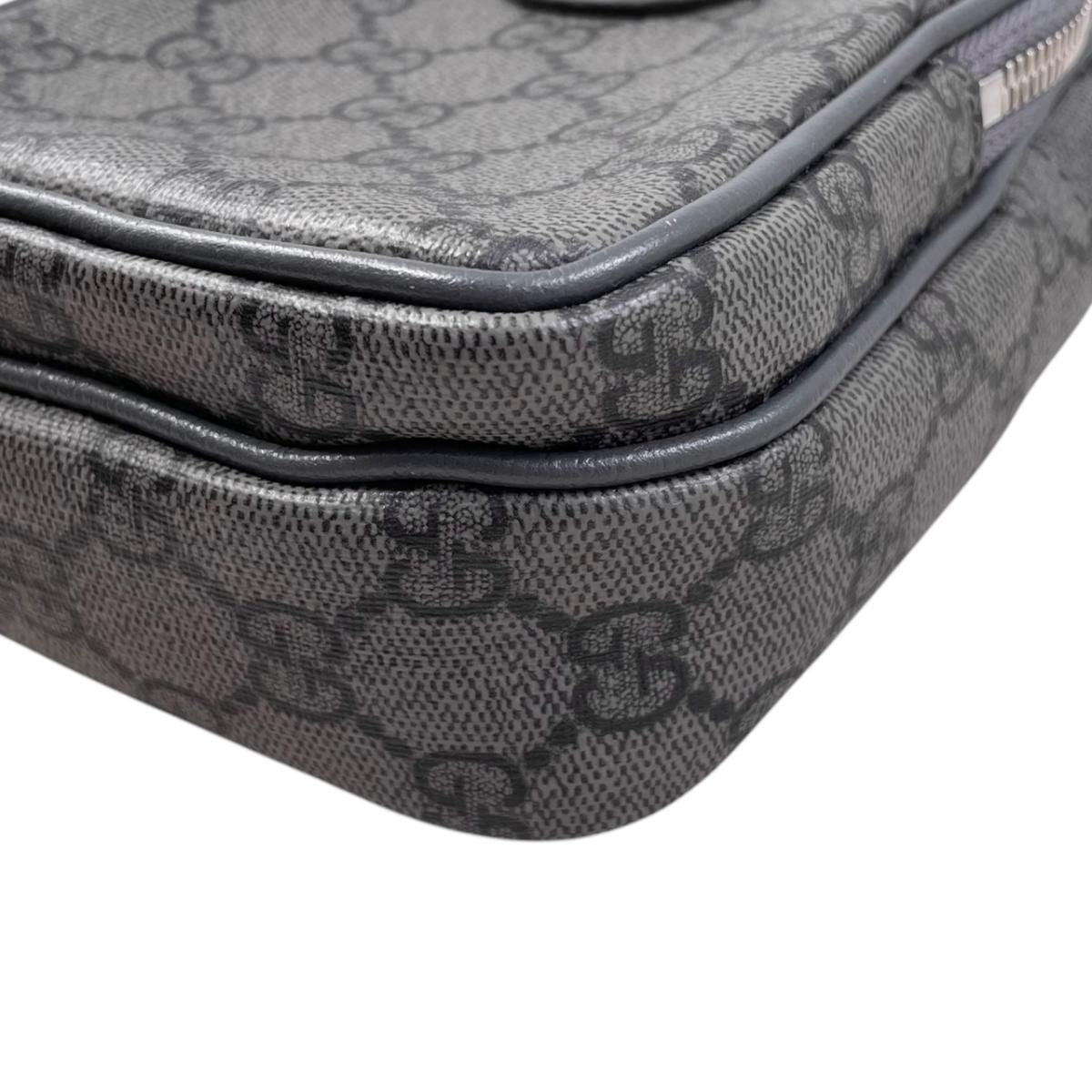 Gucci Belt Bag GG Supreme Double Logo Gray Silver — view 5
