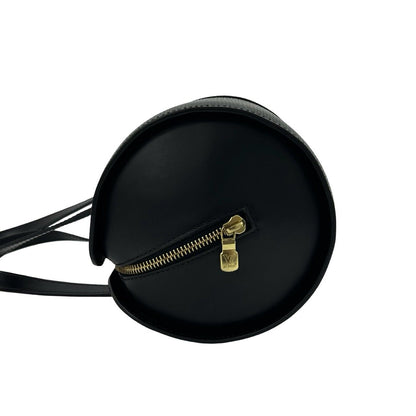 Louis Vuitton Vintage Souflo Epi Leather Handle Drum Boston Bag Black — view 5
