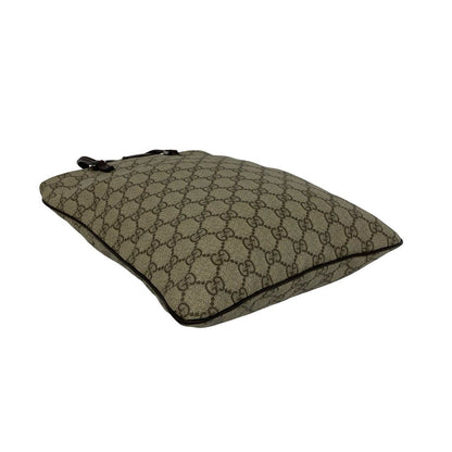 Gucci GG Supreme Logo Patter Leather Handle Mini Tote Bag Brown — view 7
