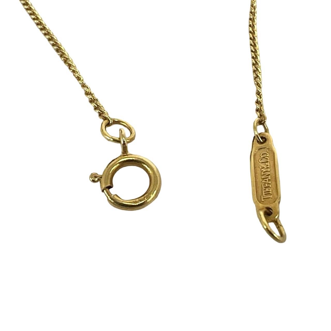 Tiffany & Co Vintage Leaf Heart Necklace Gold 18K Pendant — view 5