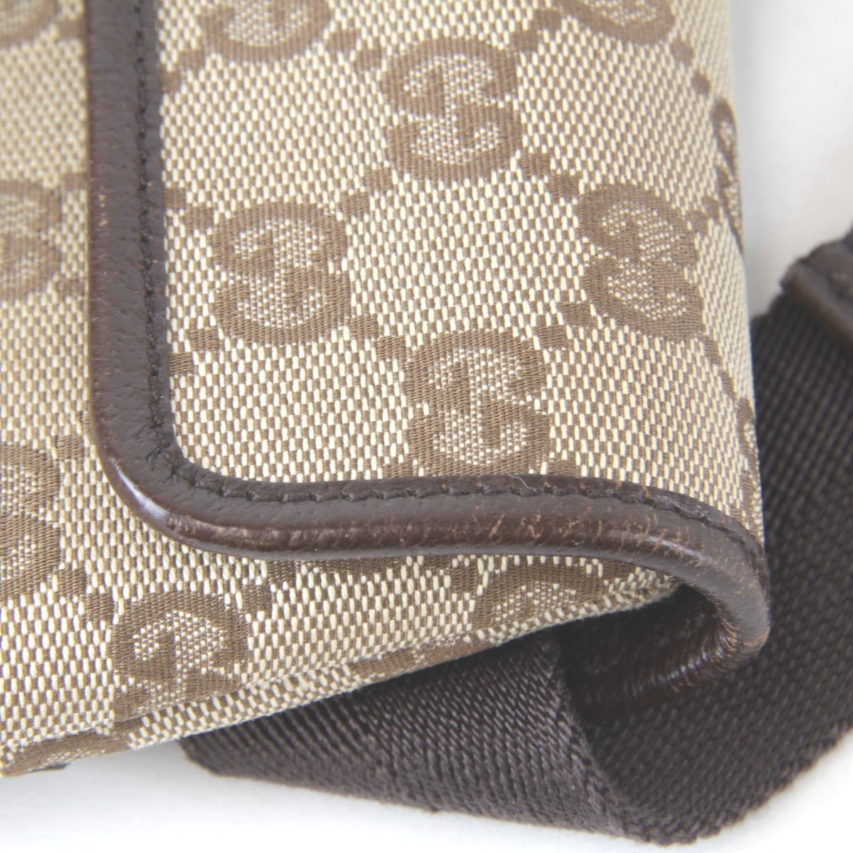 Gucci Mini Waist Bag GG Canvas Beige — view 8