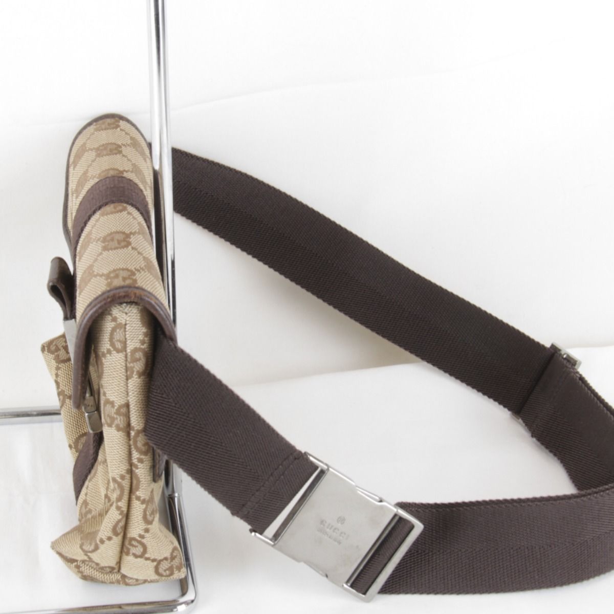 Gucci Mini Waist Bag GG Canvas Beige — view 3