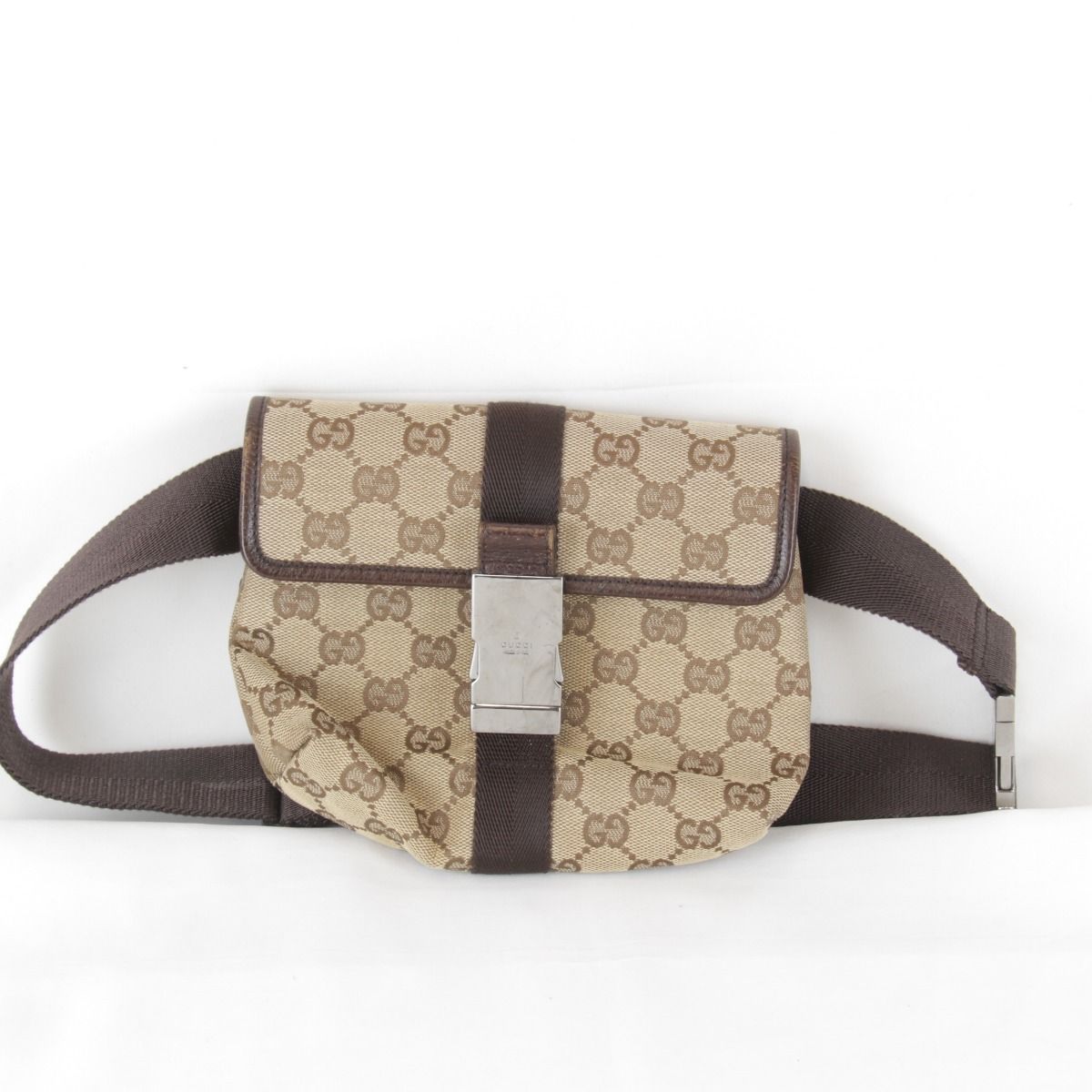 Gucci Mini Waist Bag GG Canvas Beige