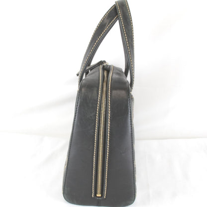 Chanel Wild Stitch Handle with Card Leather Black Handbag — view 3