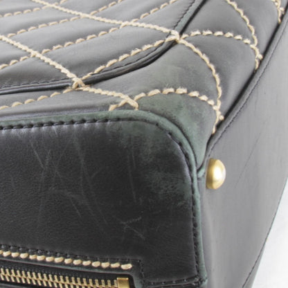 Chanel Wild Stitch Handle with Card Leather Black Handbag — view 7